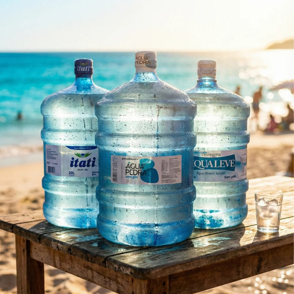 Bombona e Galão de Água Mineral 20L Água da Pedra, Itati e AquaLeve entrega em Canoas